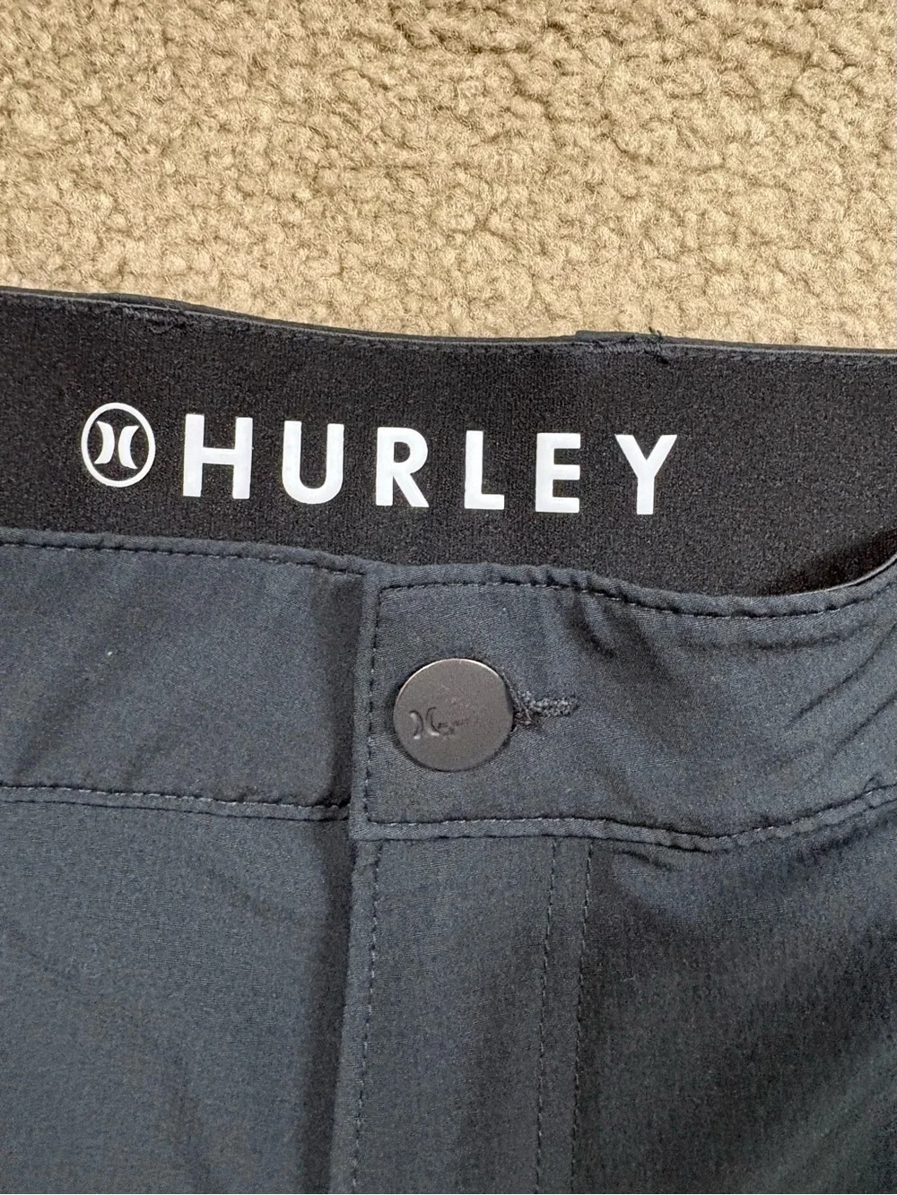 Hurley Men's Navy Flat Front Performance Shorts